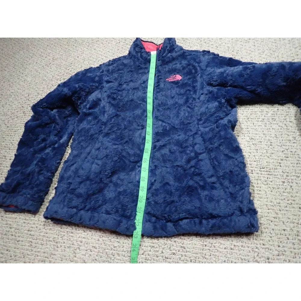 The North Face Reversible Jacket Girls Large‎ 14/16 Pink Navy Excellent Puffer